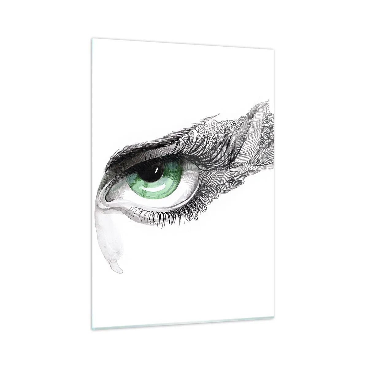 Schilderen op glas - Mooi en klaar om aan te vallen - 50x70 cm