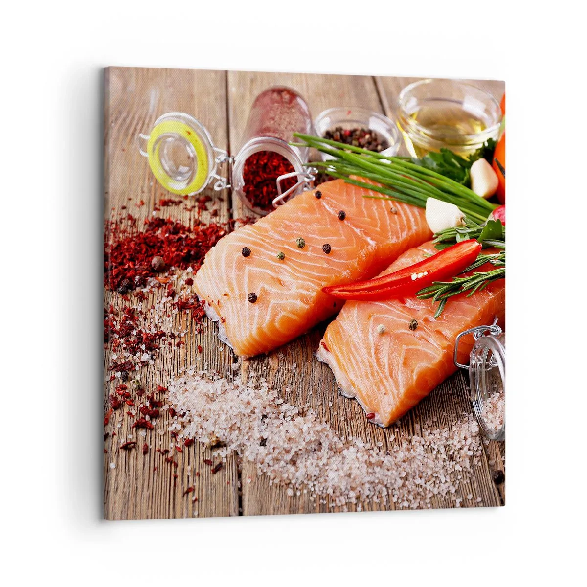 Schilderen op canvas - Noors avontuur in de keuken - 50x50 cm