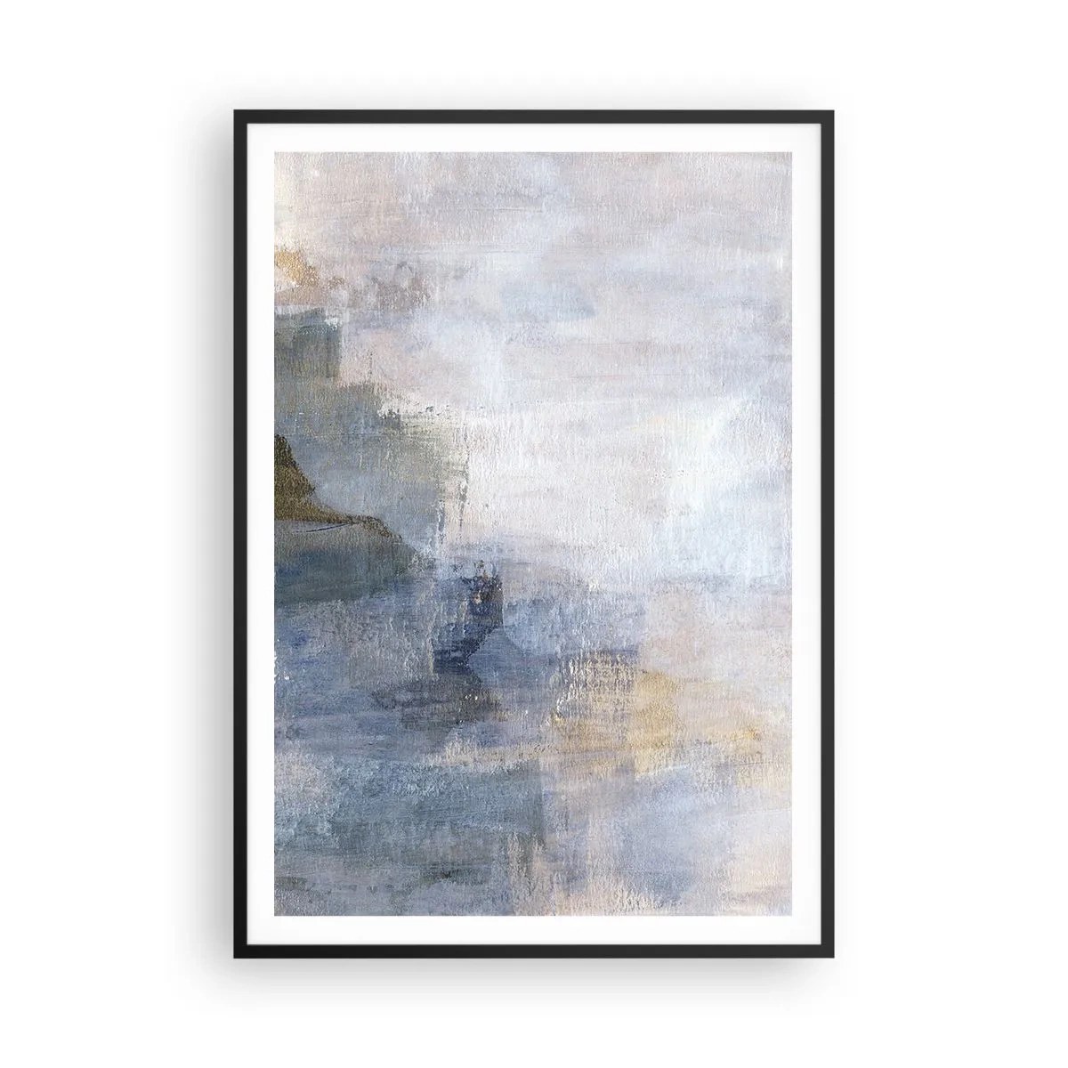 Poster in een zwarte lijst - Kleurtonen en akkoorden - 70x100 cm