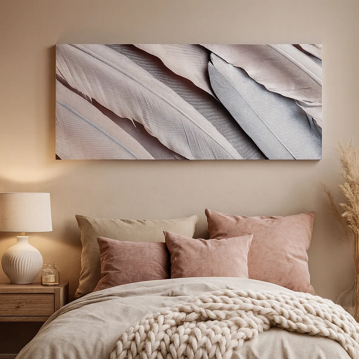 Schilderen op canvas - In roze zilver - 30x30 cm