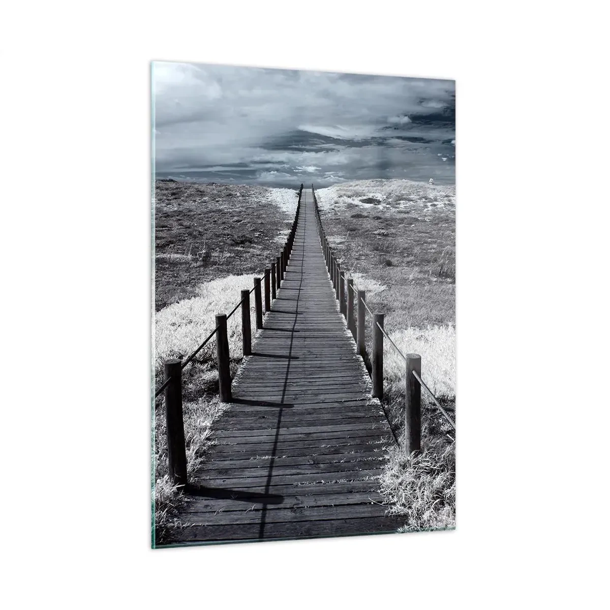 Schilderen op glas - Recht naar de oever - 50x70 cm