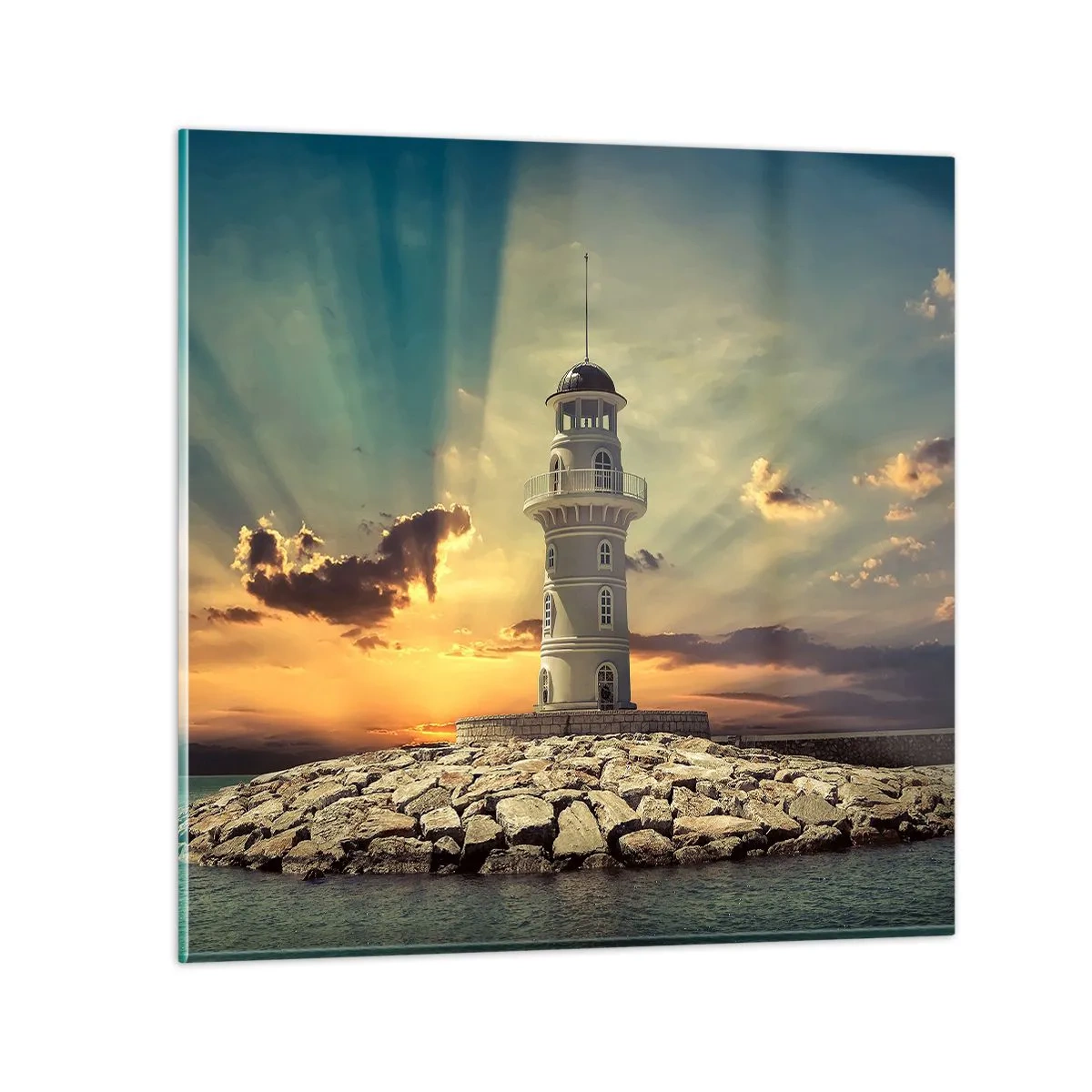 Schilderen op glas - Licht - Goed - Schoonheid - 70x70 cm