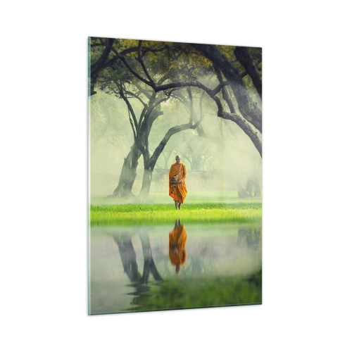 Schilderen op glas - Op weg naar verlichting - 50x70 cm