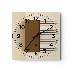 Wandklok - Klok - verschillende staten - 40x40 cm