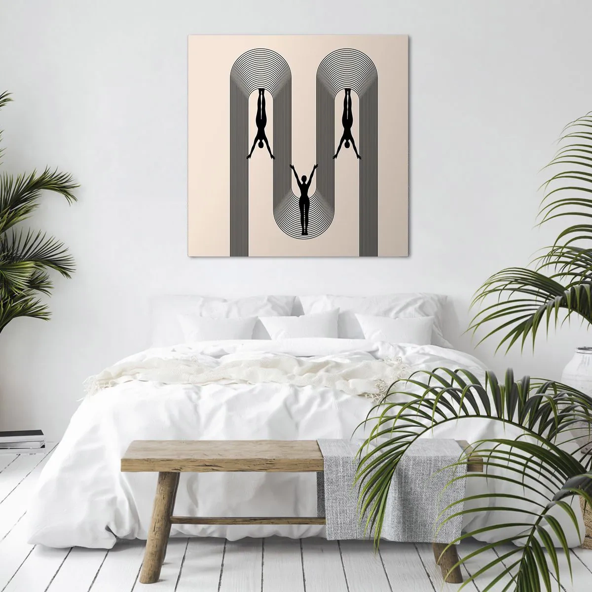 Schilderen op canvas - Op zijn kop - 70x70 cm