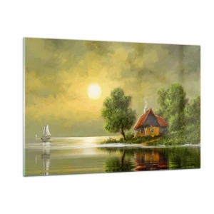 Schilderen op glas - Mooi, als een foto - 120x80 cm