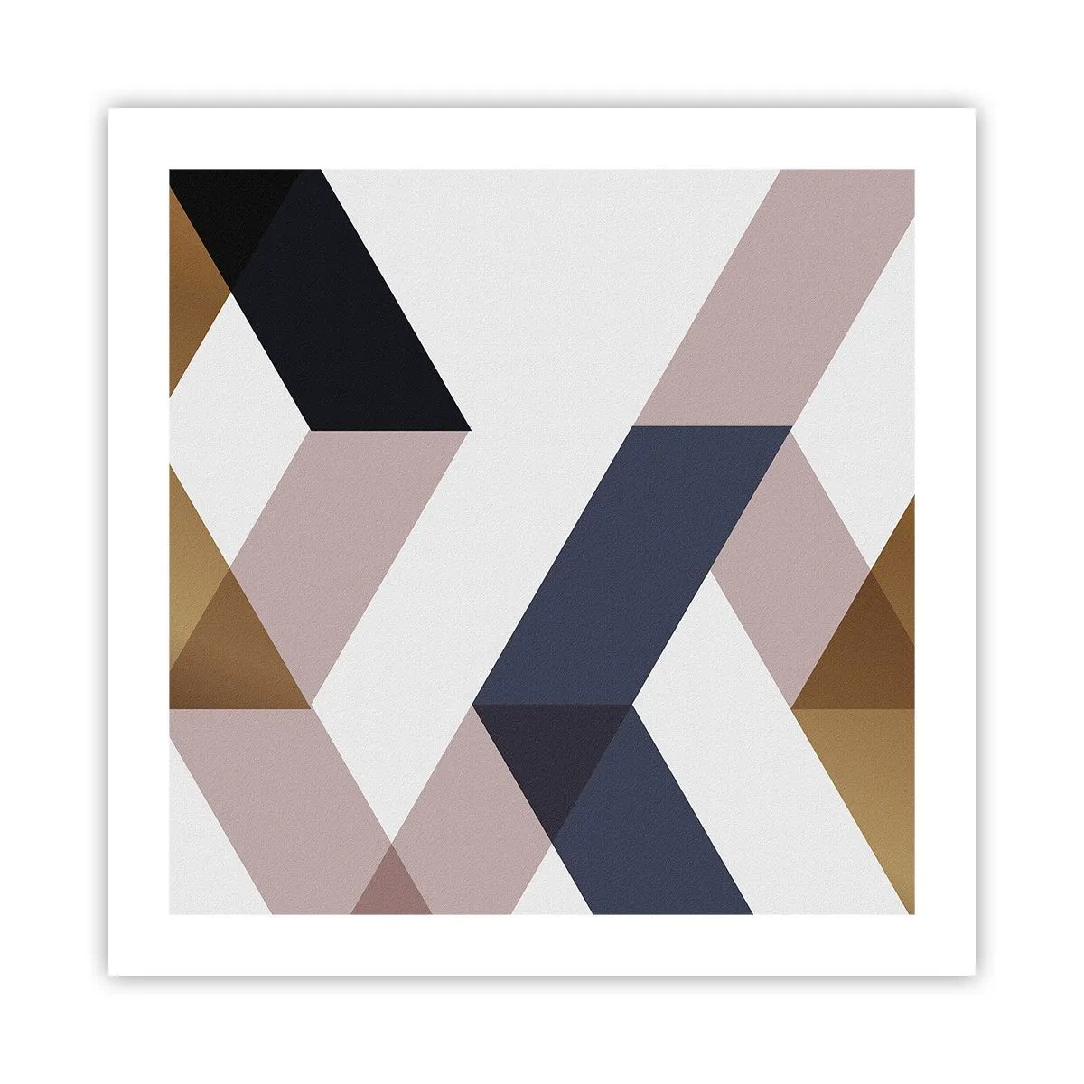 Poster - Vlakken en hoeken - 50x50 cm