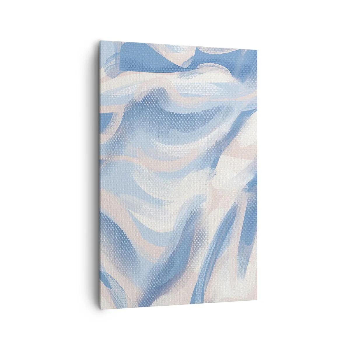 Schilderen op canvas - Blauwe golven - 80x120 cm