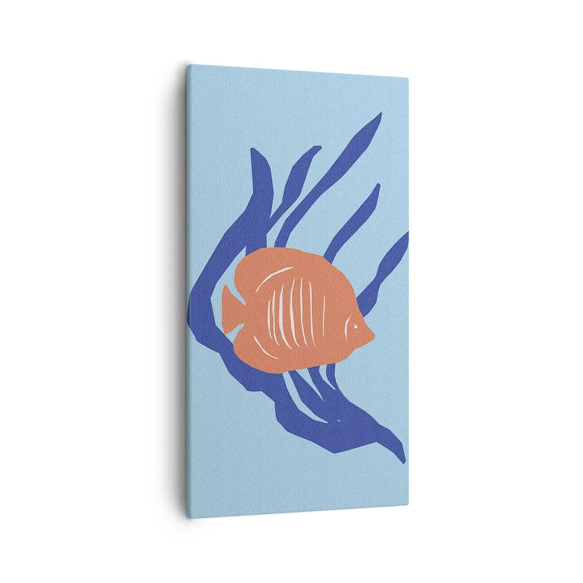 Schilderen op canvas - Bewoonster van koraalwateren - 55x100 cm