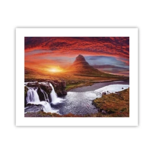 Poster - Een zicht op Midden-aarde - 50x40 cm