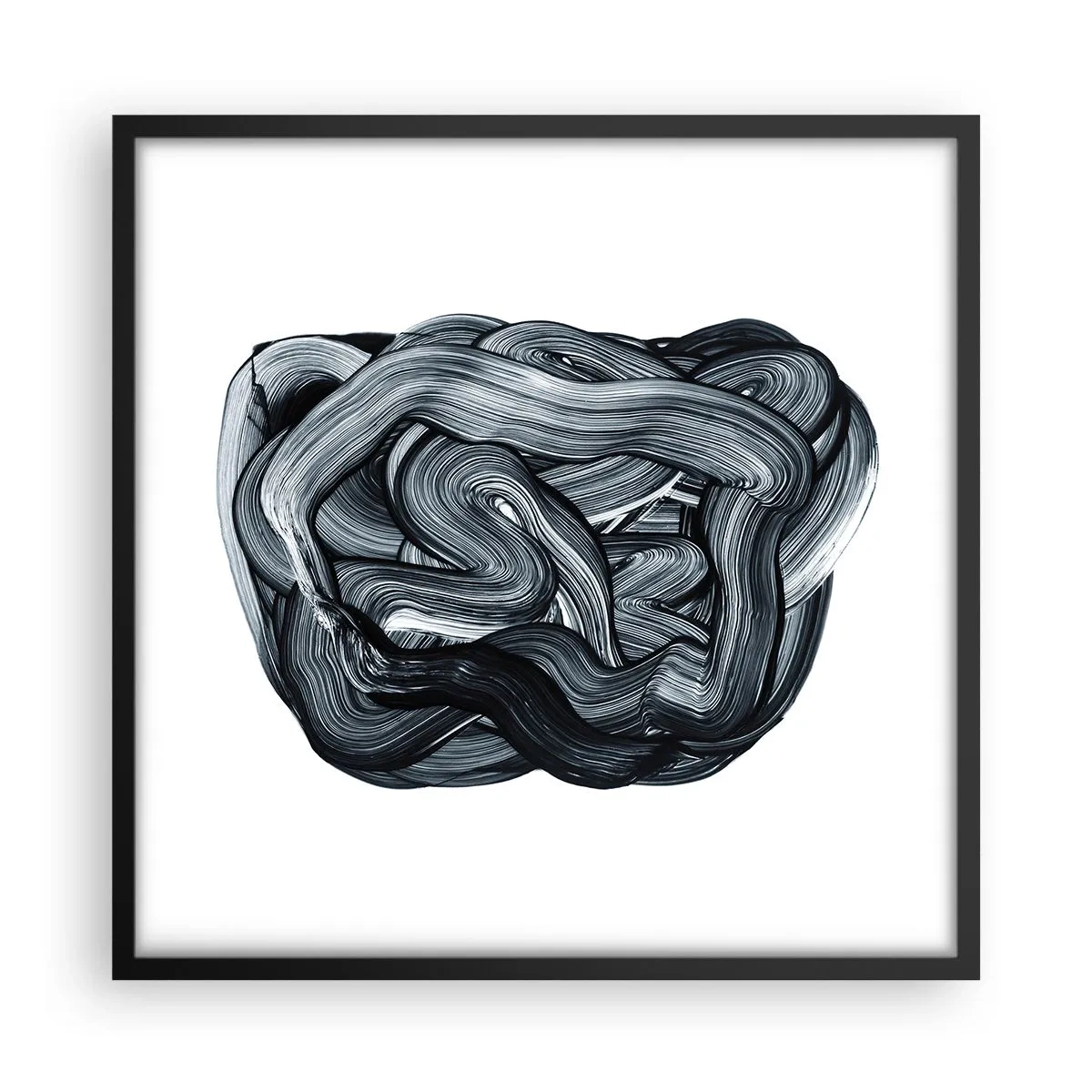 Poster in een zwarte lijst - Het is niet zo eenvoudig - 50x50 cm