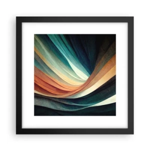 Poster in een zwarte lijst - Geweven uit kleuren - 30x30 cm