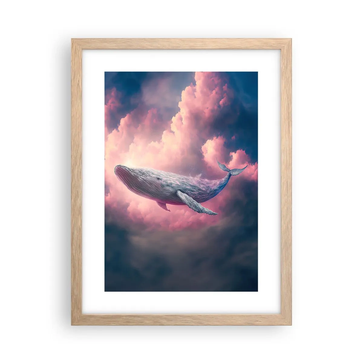 Een poster in een licht eiken lijst - Wrijf over je ogen - 30x40 cm