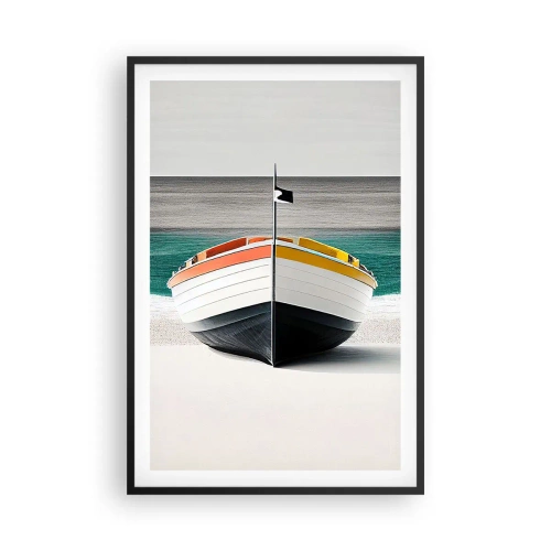 Poster in een zwarte lijst - Op zijn plaats - 61x91 cm