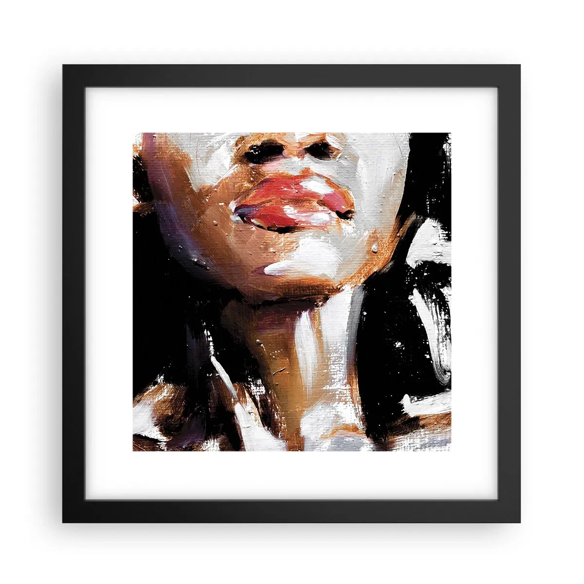 Poster in een zwarte lijst - Trots zonder vooroordelen - 30x30 cm
