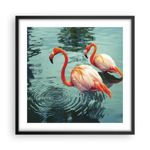 Poster in een zwarte lijst - We zijn nu in de mode - 50x50 cm