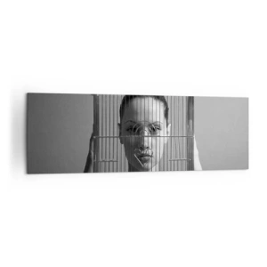 Schilderen op canvas - Een ietwat surrealistisch portret - 160x50 cm
