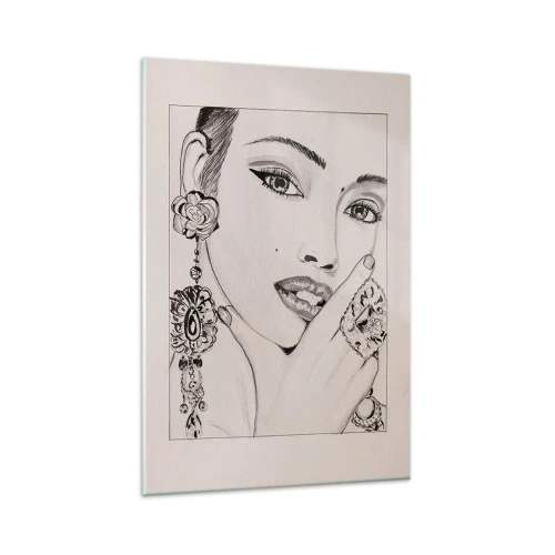 Schilderen op glas - Het mooiste juweeltje - 80x120 cm