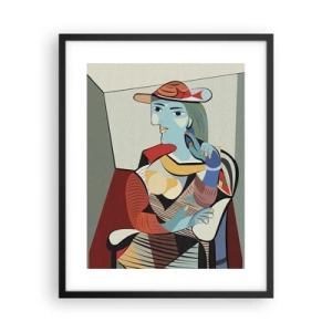 Poster in een zwarte lijst - Door de ogen van Picasso - 40x50 cm