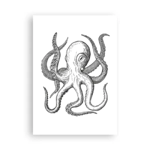 Poster - Dansend met de golven - 70x100 cm