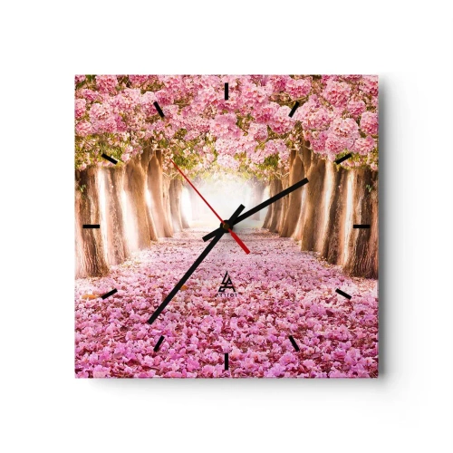Wandklok - Klok - De weg naar het paradijs - 30x30 cm