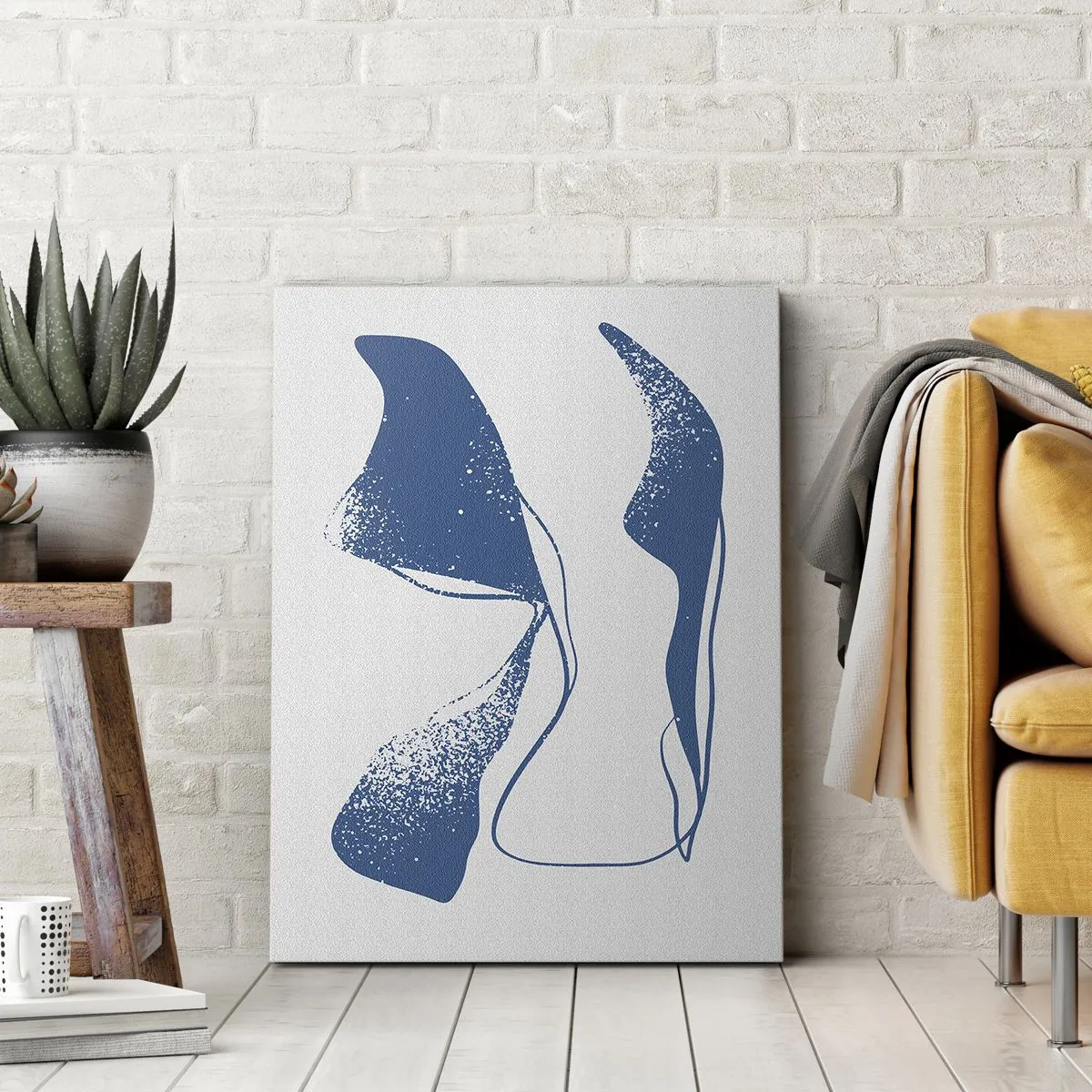Schilderen op canvas - Gevleugelde abstractie - 50x70 cm