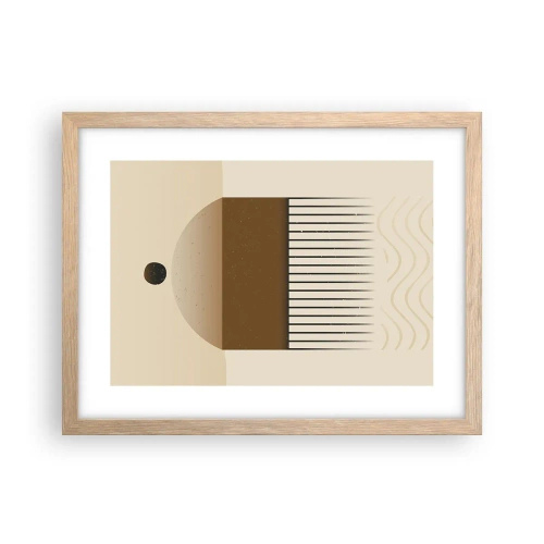 Een poster in een licht eiken lijst - verschillende staten - 40x30 cm