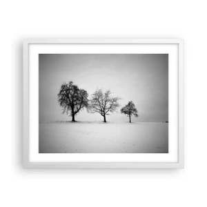 Poster in een witte lijst - Waar dromen ze over? - 50x40 cm