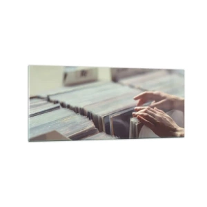 Schilderen op glas - Op zoek naar emoties - 120x50 cm