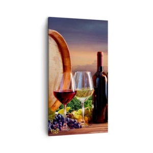 Schilderen op canvas - Het leven smaakt hier - 45x80 cm