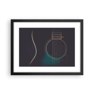 Poster in een zwarte lijst - Nog even voordat het klinkt - 40x30 cm