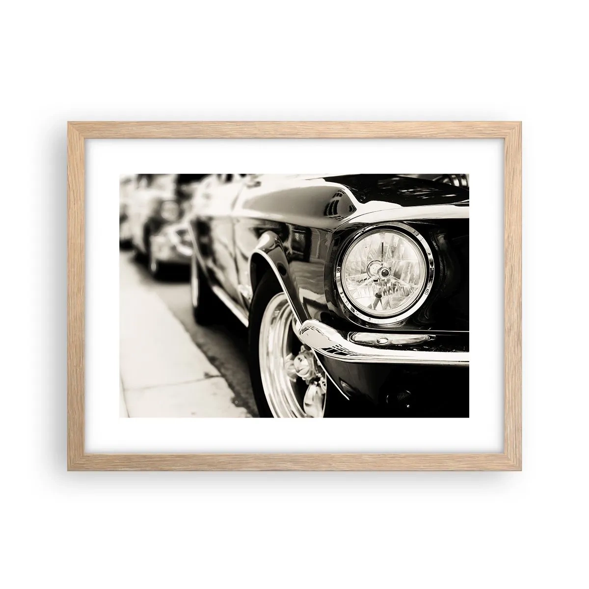Een poster in een licht eiken lijst - Permanente glans - 40x30 cm