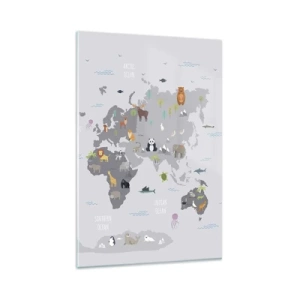 Schilderen op glas - Vertel me waar je vandaan komt ... - 80x120 cm