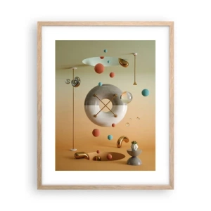 Een poster in een licht eiken lijst - Er kan van alles gebeuren - 40x50 cm