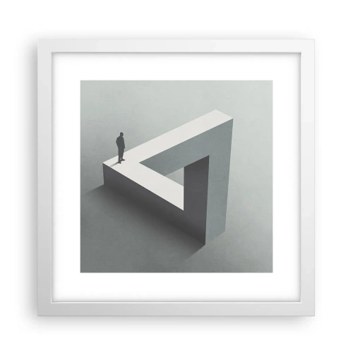 Poster in een witte lijst - Maar het is toch mogelijk - 30x30 cm