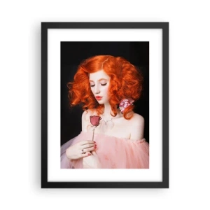 Poster in een zwarte lijst - In barokstijl - 30x40 cm