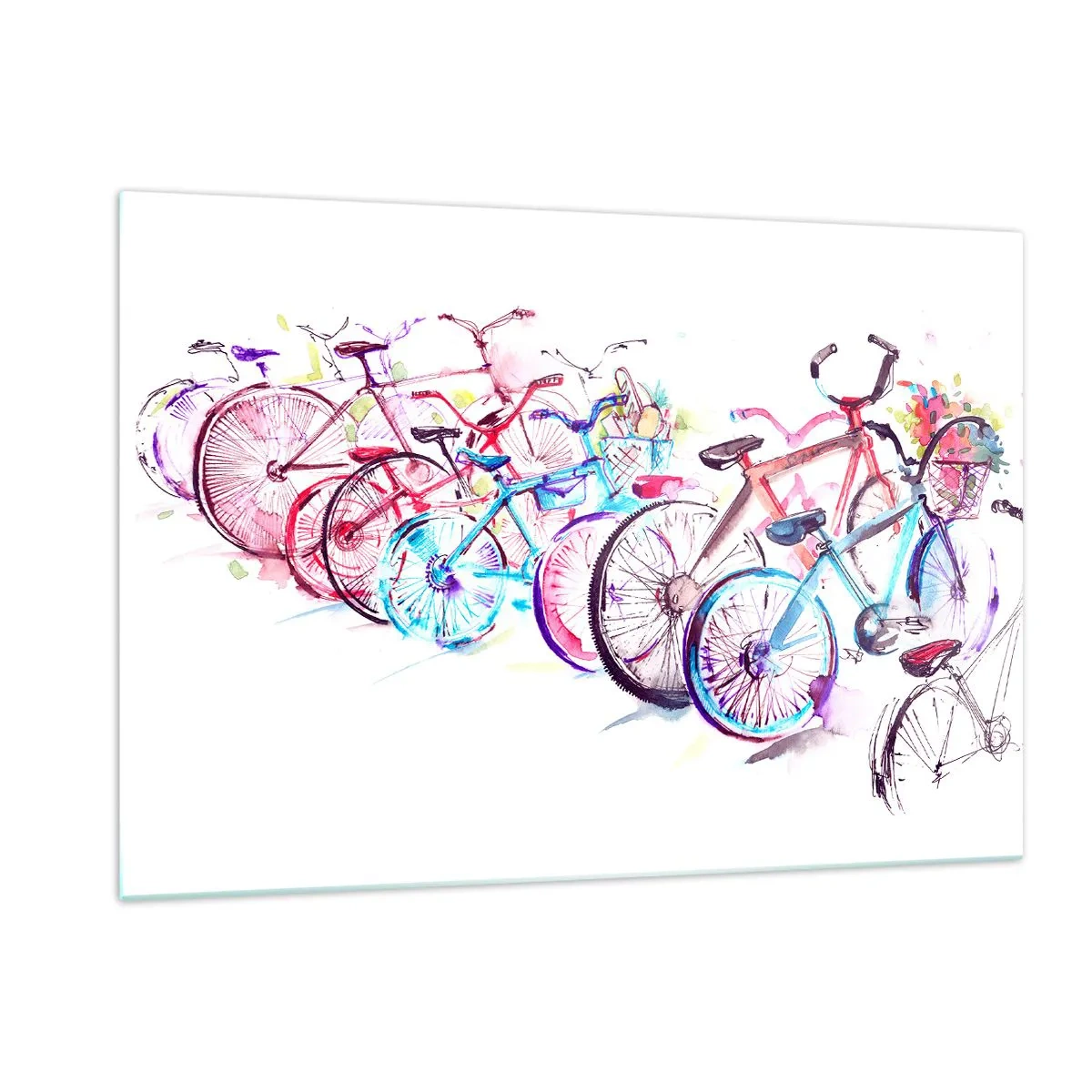 Schilderen op glas - Congres van de Antymoto-club - 120x80 cm