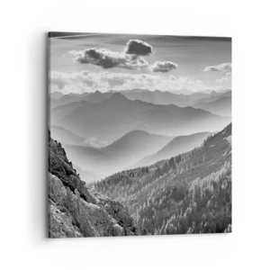 Schilderen op canvas - Tot aan de horizon - 70x70 cm