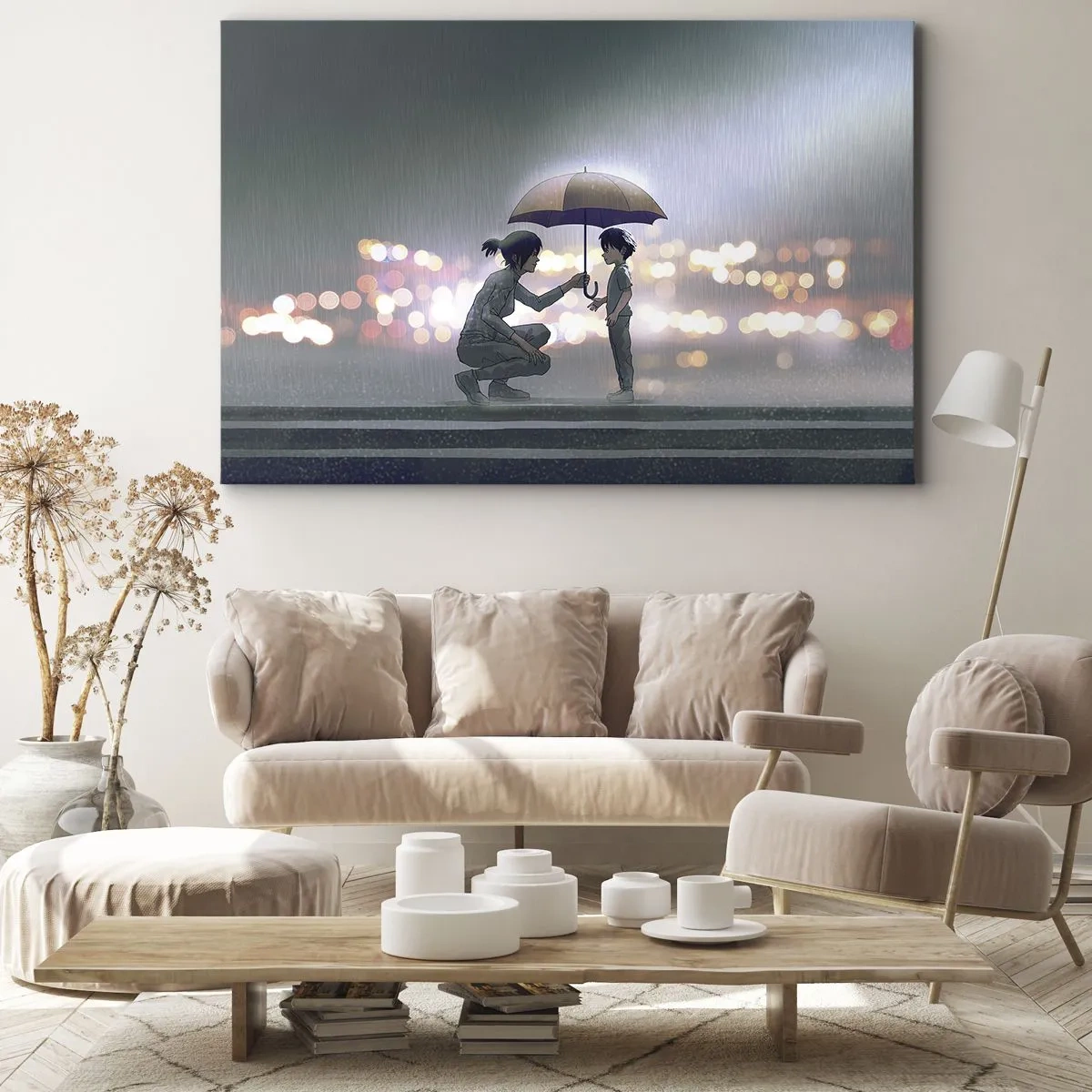 Schilderen op canvas - En het is goed nu - 120x80 cm