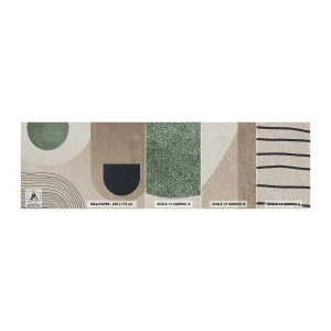 Fotobehang Monster Zelfklevend Deluxe Sticker - De zachtheid van het ovaal - Minimalisme, Deel, Abstractie - 100x30 cm