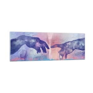 Schilderen op glas - Goddelijke levensvonk - 90x30 cm