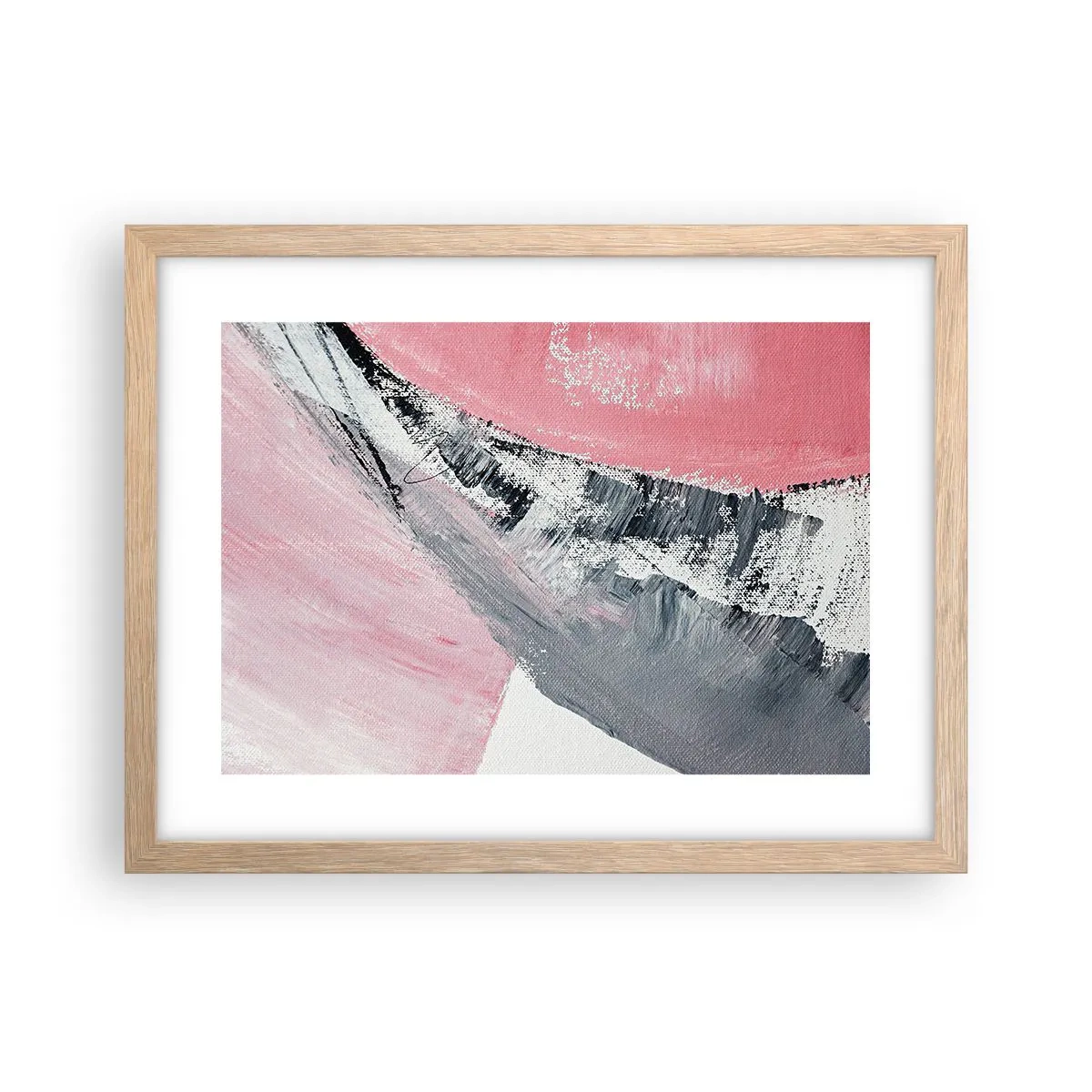 Een poster in een licht eiken lijst - Bijpassende compositie - 40x30 cm