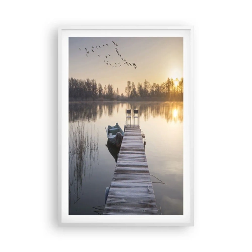 Poster in een witte lijst - Ik ben zo terug - 61x91 cm