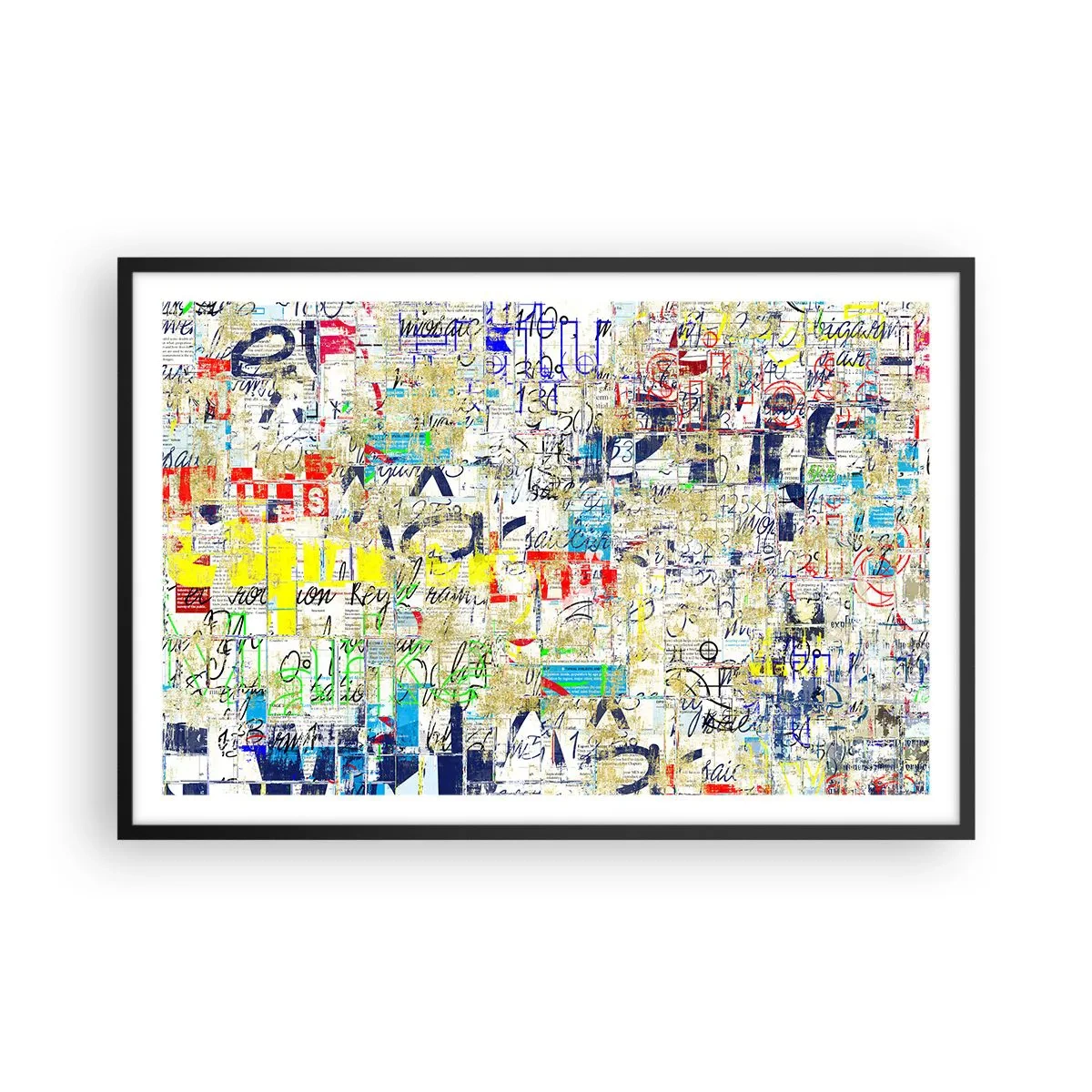 Poster in een zwarte lijst - Het is gewoon een lust voor het oog - 91x61 cm