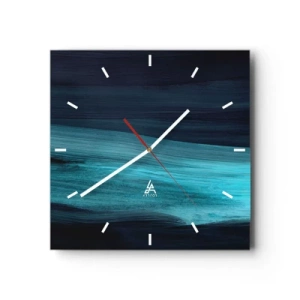 Wandklok - Klok - Ga met de stroom mee - 30x30 cm