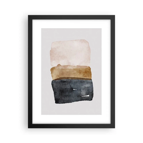 Poster in een zwarte lijst - De samenstelling van de kleuren van de aarde - 30x40 cm