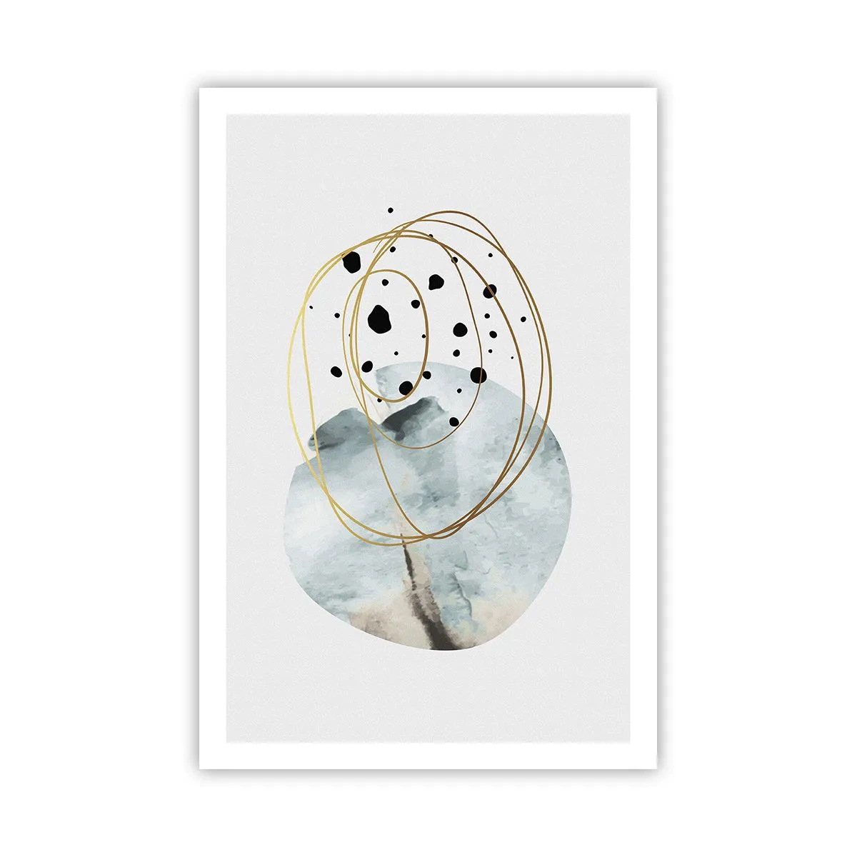 Poster - Omarmd door de ruimte - 61x91 cm