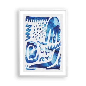 Poster in een witte lijst - Terug naar de wortels - 50x70 cm