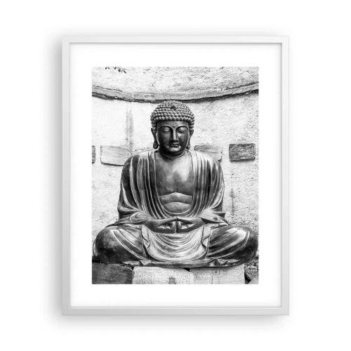 Poster in een witte lijst - Aan de bron van vrede - 40x50 cm