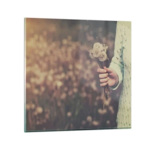 Schilderen op glas - Bewaar ze alsjeblieft - 50x50 cm